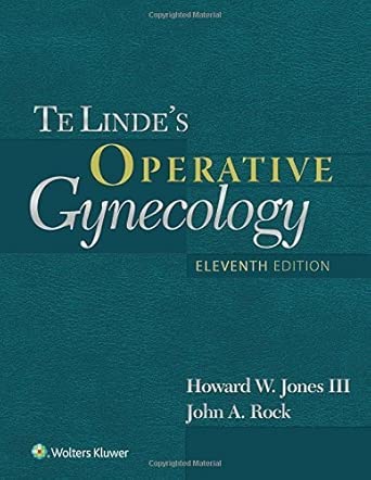 Te Linde's Operative Gynecology by Howard W Jones III MD (2015-07-20)
